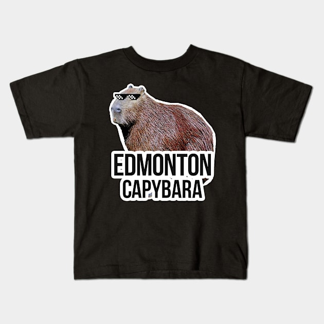 Edmonton capybara meme Kids T-Shirt by NeedsFulfilled